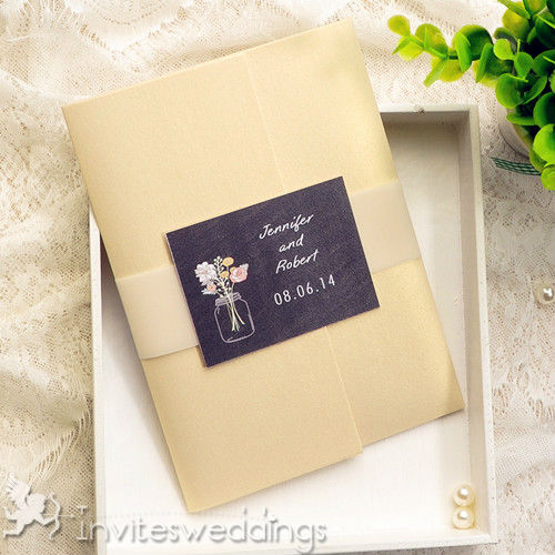 Gold Wedding Invitation