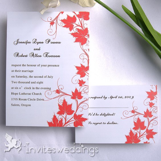 Red Wedding Invitations