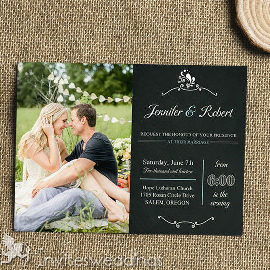 Black Wedding Invitations