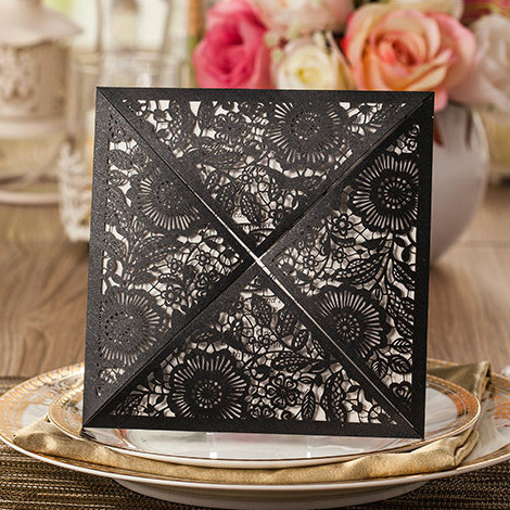 Black Wedding Invitations