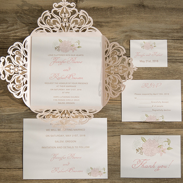 Pink Wedding Invitations