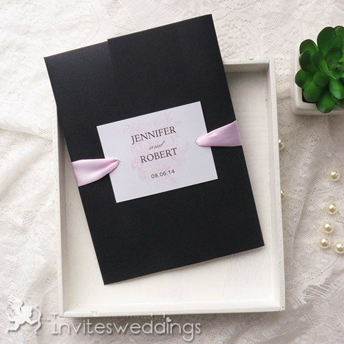 Black Wedding Invitations