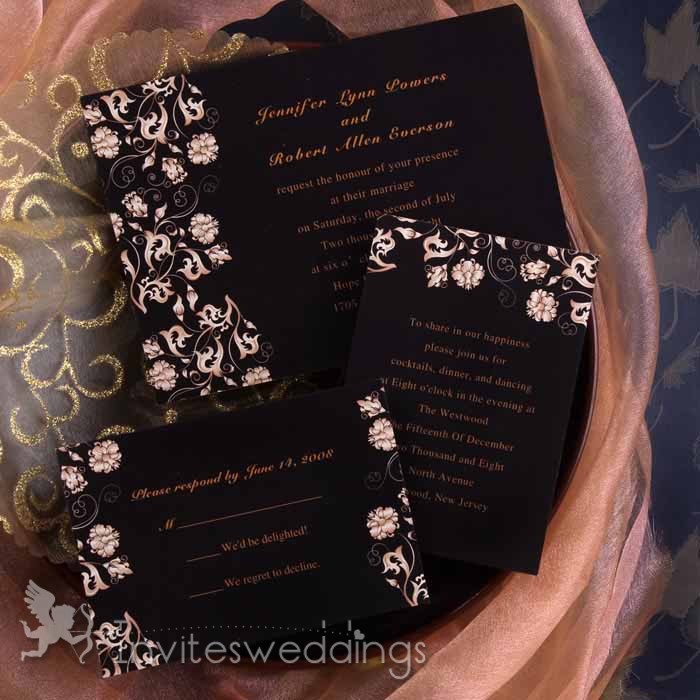 Gold Wedding Invitation