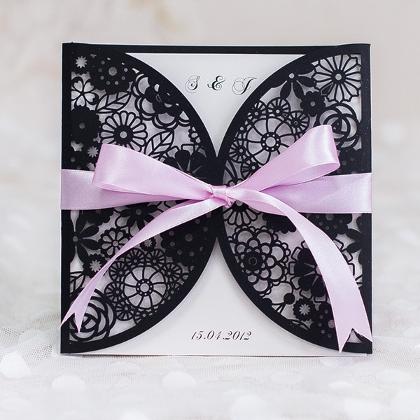 Black Wedding Invitations