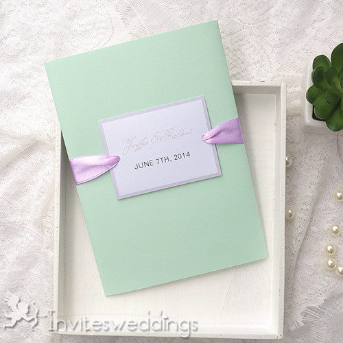 Green Wedding Invitation