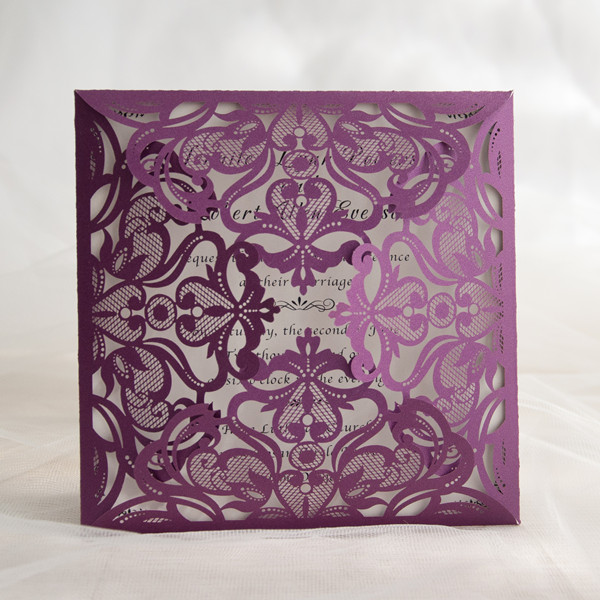 Purple Wedding Invitation