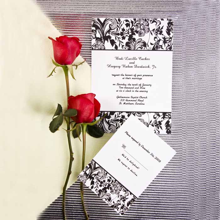 Black Wedding Invitations