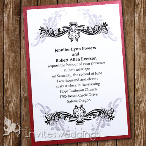 Red Wedding Invitations