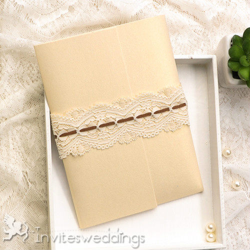 Gold Wedding Invitation