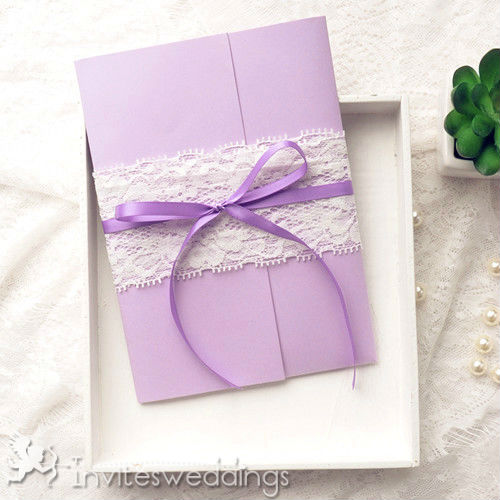 Purple Wedding Invitation