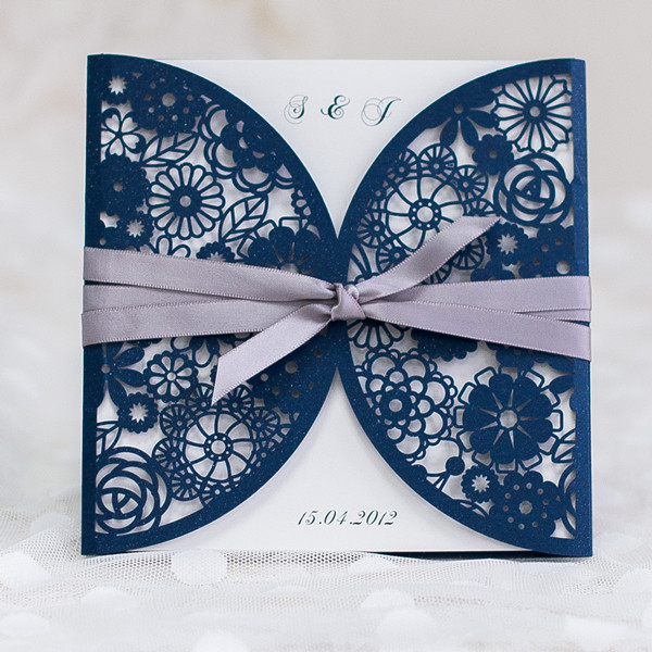 Blue Wedding Invitation