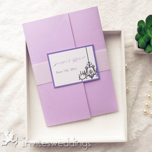 Purple Wedding Invitation