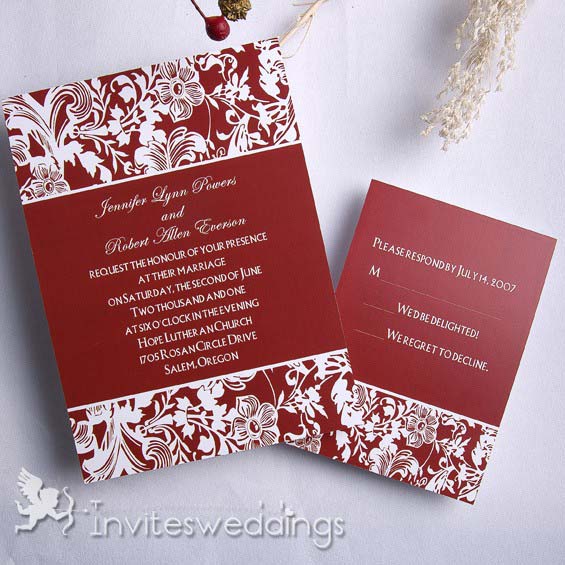 Red Wedding Invitations