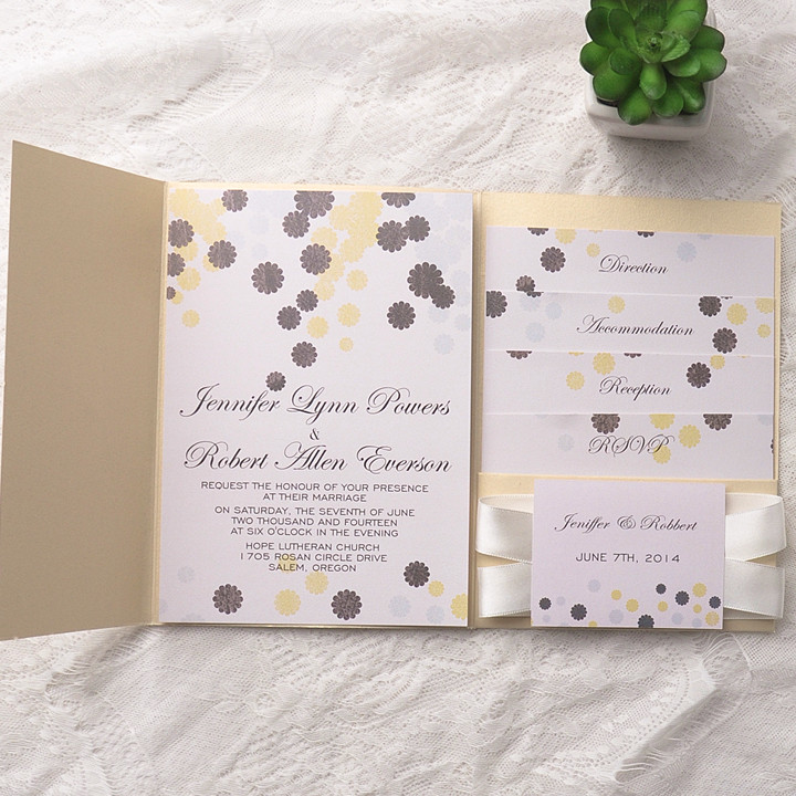 Gold Wedding Invitation