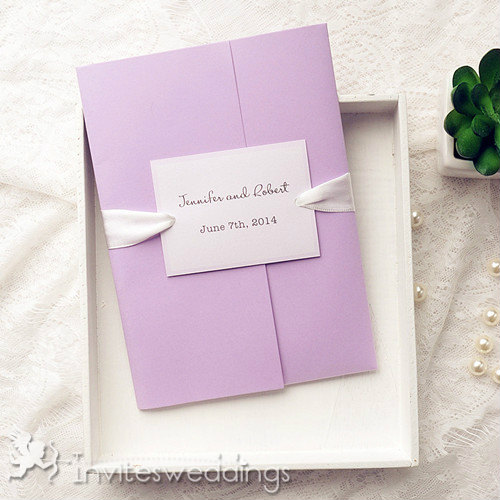 Purple Wedding Invitation