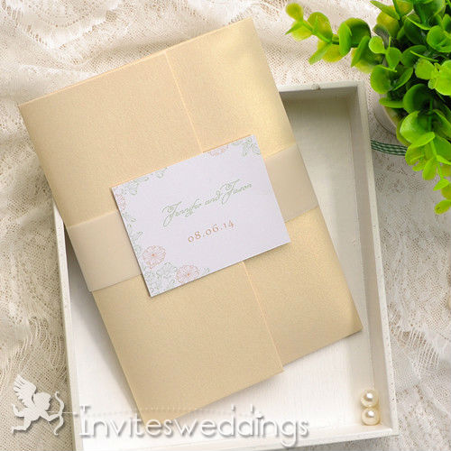 Gold Wedding Invitation