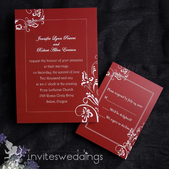 Red Wedding Invitations