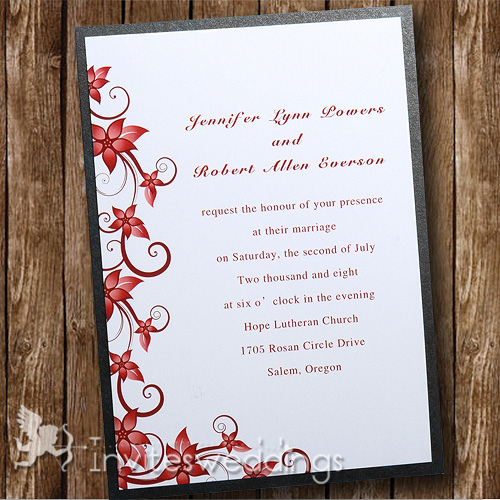 Red Wedding Invitations