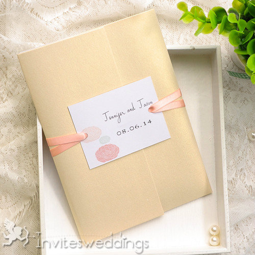 Gold Wedding Invitation