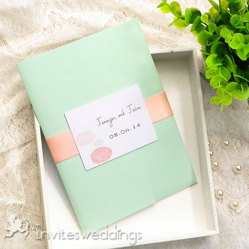 Green Wedding Invitation