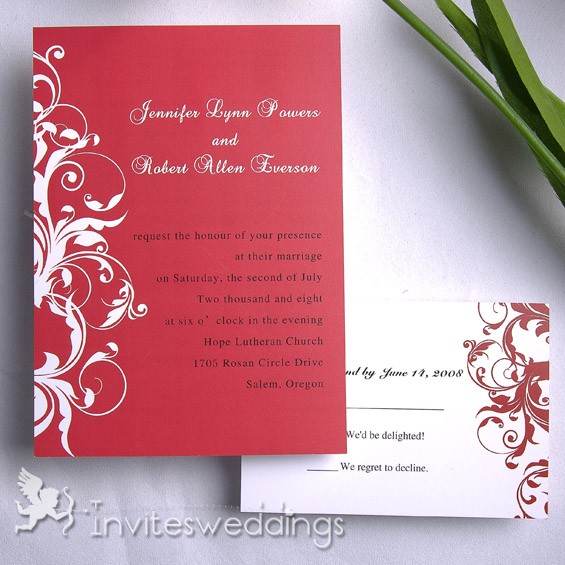 Red Wedding Invitations