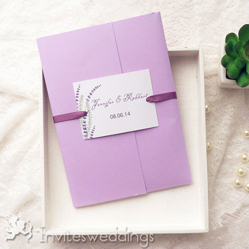 Purple Wedding Invitation