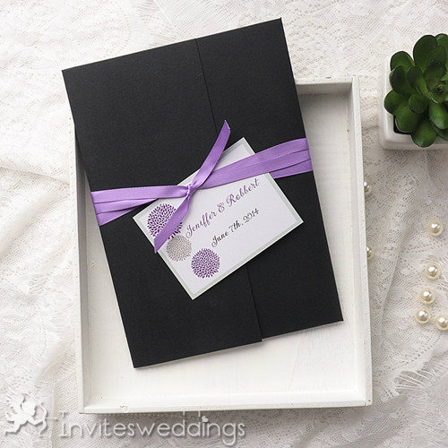 Purple Wedding Invitation