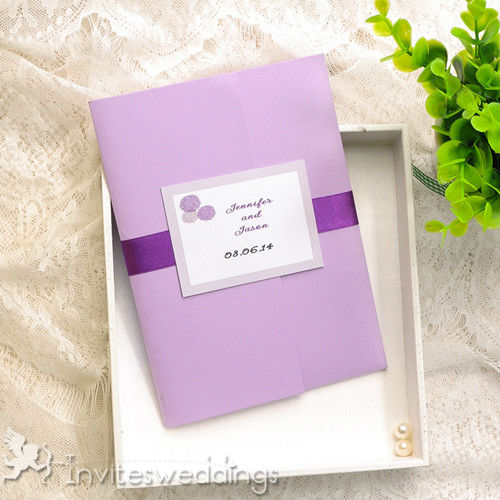 Purple Wedding Invitation