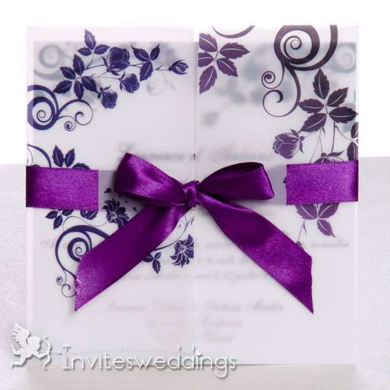 Purple Wedding Invitation