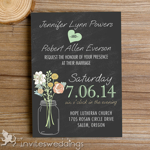 Black Wedding Invitations