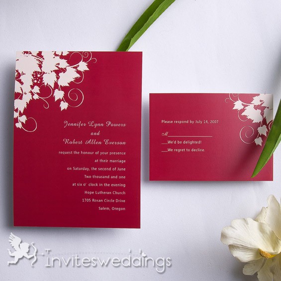 Red Wedding Invitations