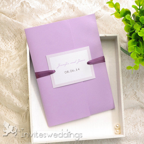 Purple Wedding Invitation