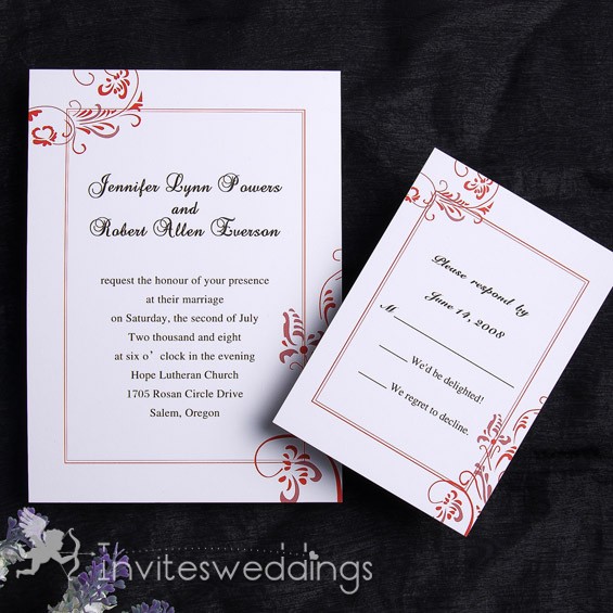 Red Wedding Invitations