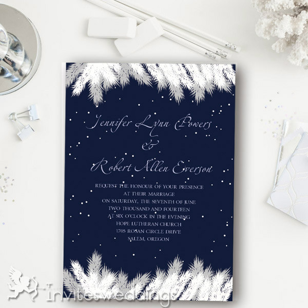 Blue Wedding Invitation