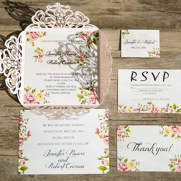 Pink Wedding Invitations