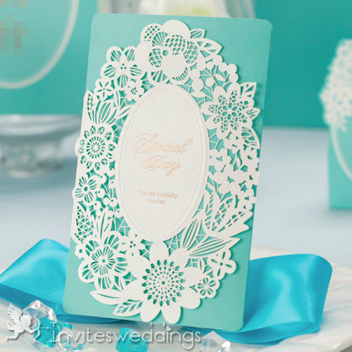 Blue Wedding Invitation