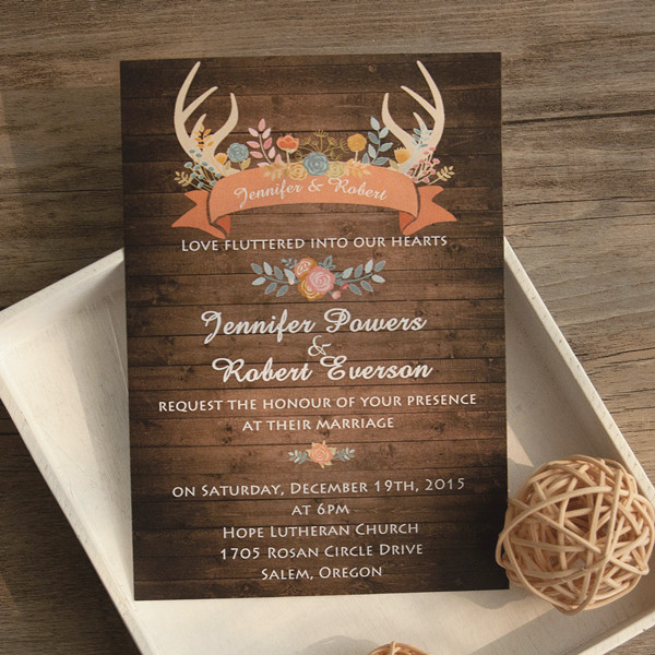 Rustic Wedding Invitation