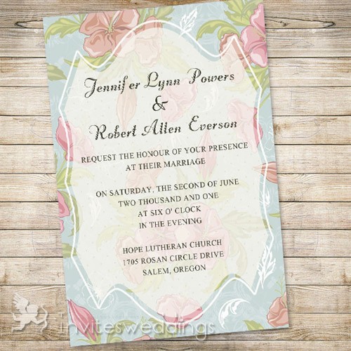 Rustic Wedding Invitation