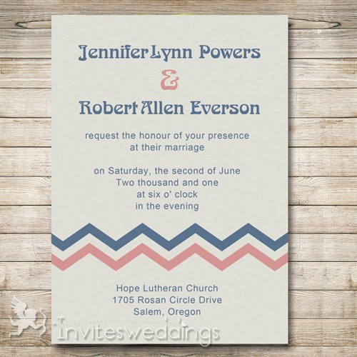 Vintage Wedding Invitation