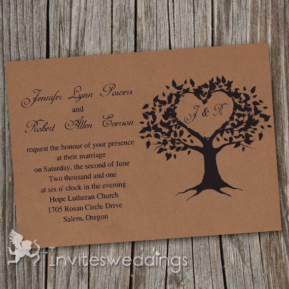 Rustic Wedding Invitation