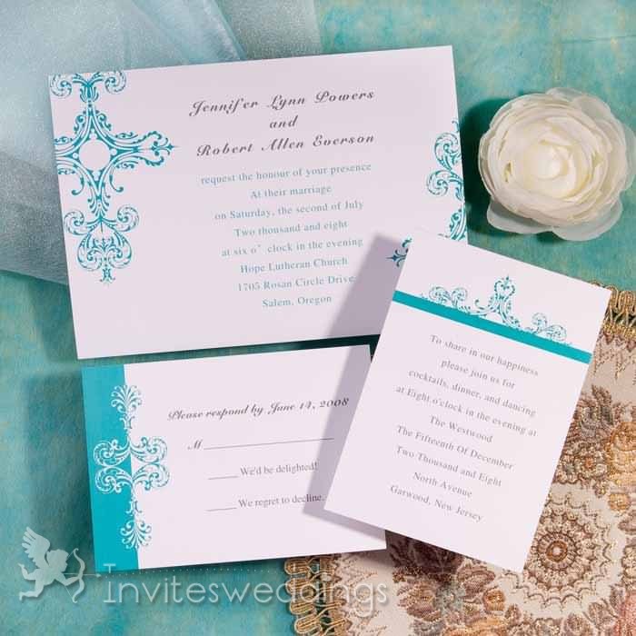 
Damask Wedding Invitation