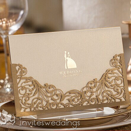 Laser Cut Wedding Invitation