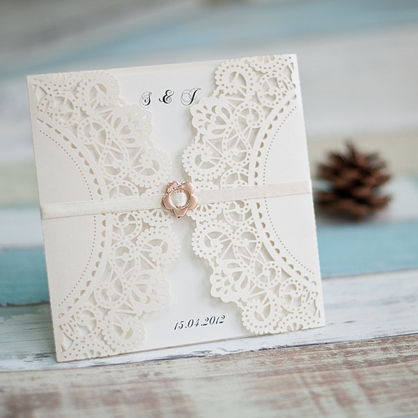 Laser Cut Wedding Invitation