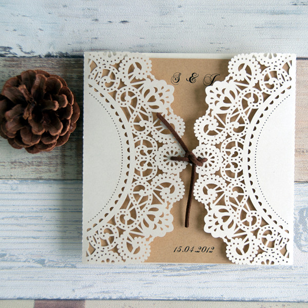 Laser Cut Wedding Invitation