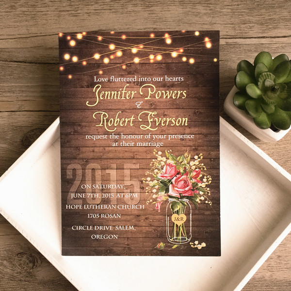 Rustic Wedding Invitation