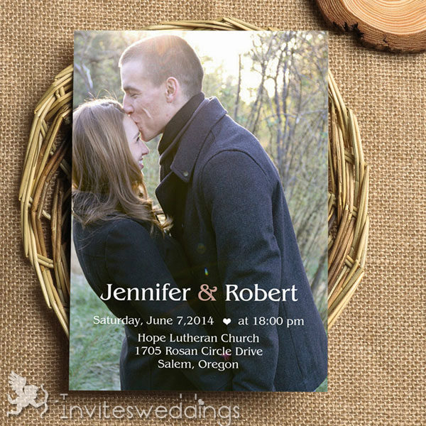 Photo Wedding Invitation