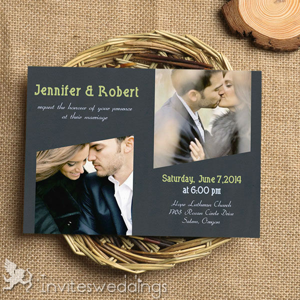 Photo Wedding Invitation