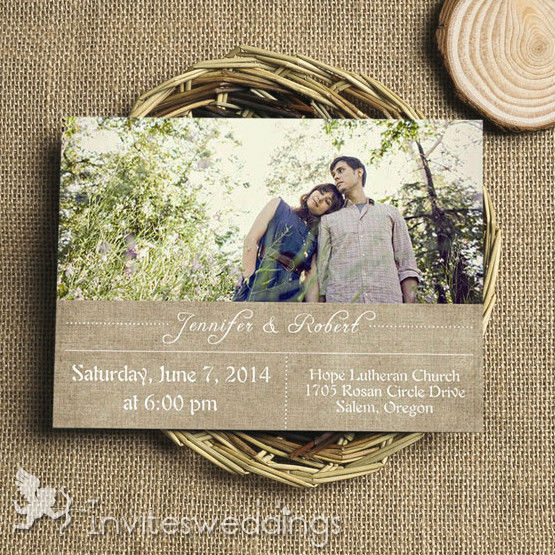 Photo Wedding Invitation