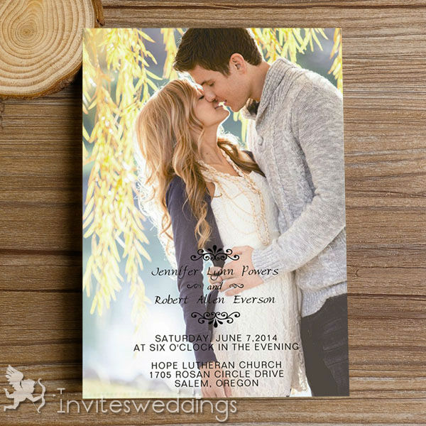 Photo Wedding Invitation