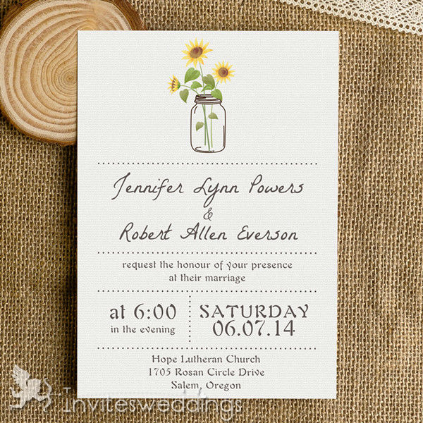 Fall Wedding Invitation